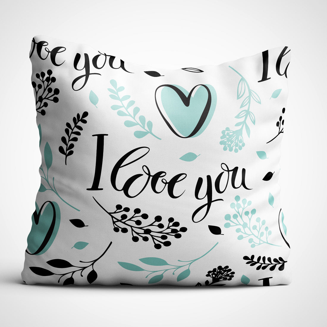 Indiyaza Gift I love you Cushions for Sister Brother Girlfriend Boyfriend husband wife father mother 12x12