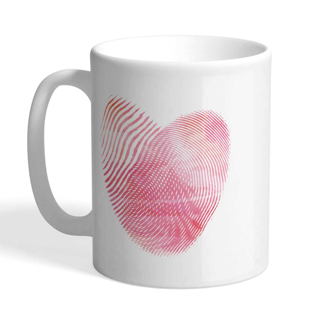 Indiyaza Gift Kitchen Heart Design Printed Ceramic Round Shape Tea and Coffee Mug&Cup Red (330ml)