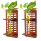 Wall Hanging Wooden Test Tube Planter Set of 2
