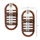 Wall Hanging Wooden Test Tube Planter Set of 2