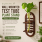 Wall Hanging Wooden Test Tube Planter Set of 2