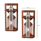 Wall Hanging Wooden Test Tube Planter Set of 2