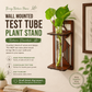 Wall Hanging Wooden Test Tube Planter Set of 2