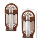 Wall Hanging Wooden Test Tube Planter Set of 2