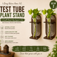 Wall Hanging Wooden Test Tube Planter Set of 2