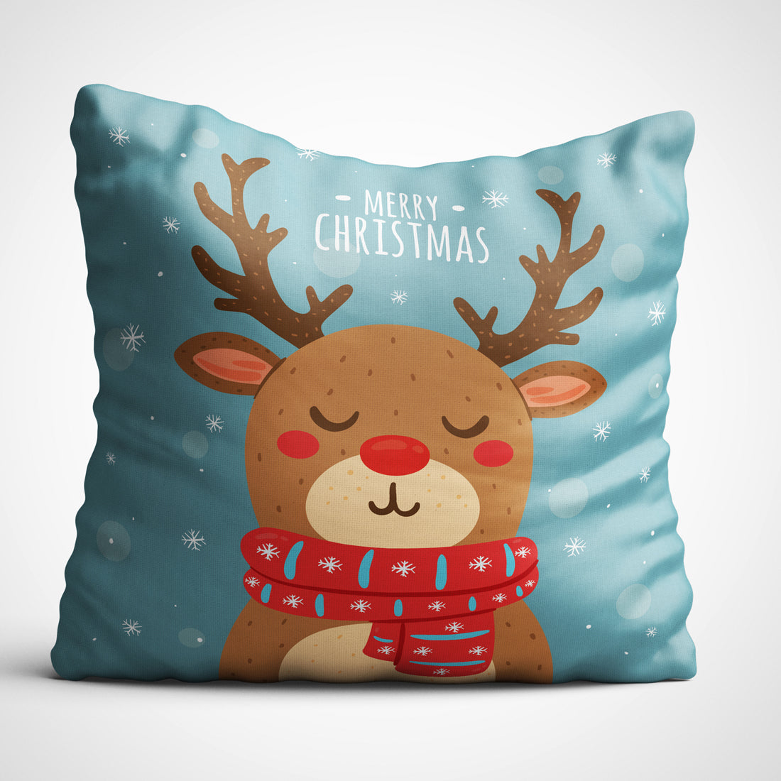 Indiyaza Gift Tree Merry Christmas Cushion Cover (12x12 inches) Christmas Cushion Covers, Christmas Decorations, Christmas