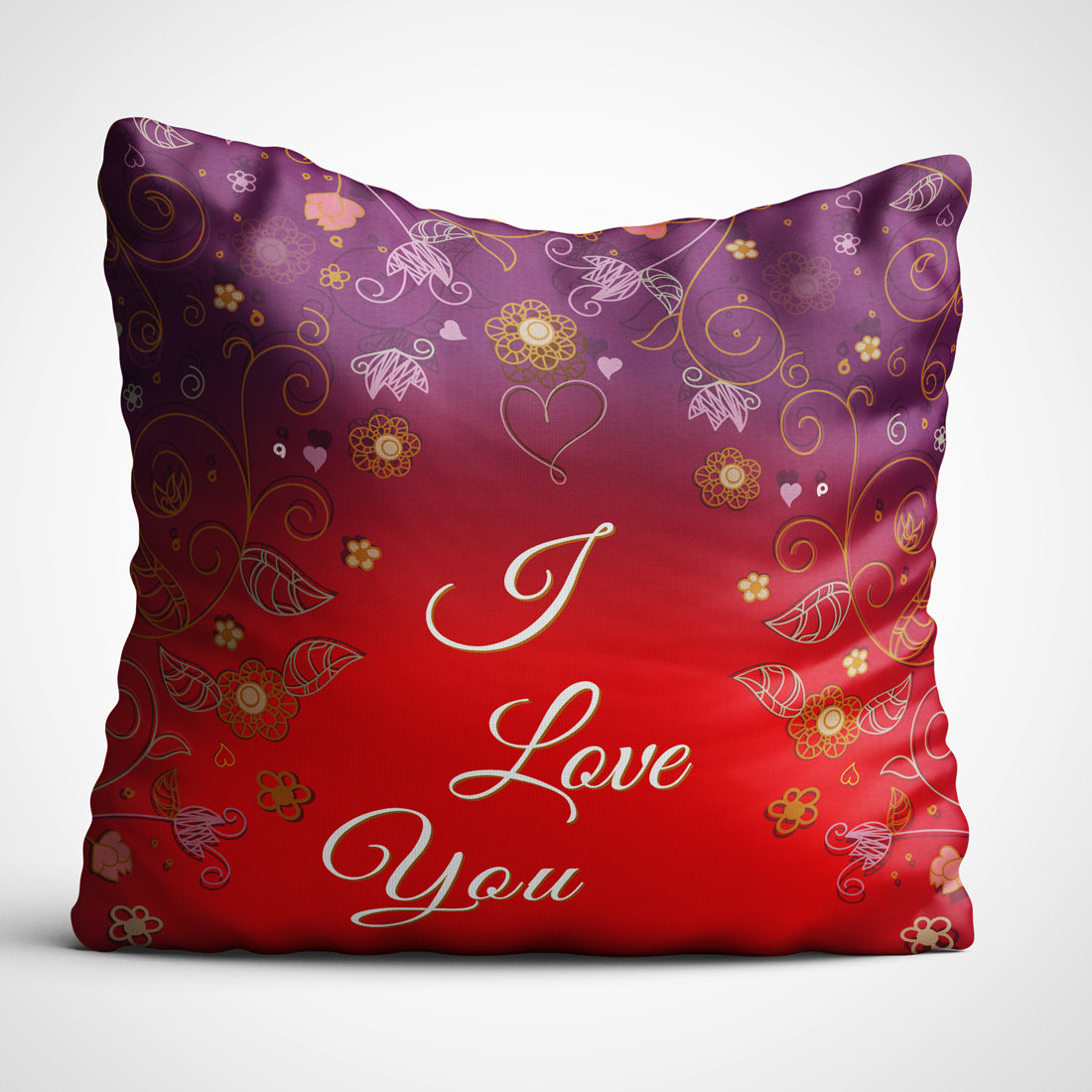 Indiyaza Gift Micro stain cushion cover for Valentine's day 12x12 with filler