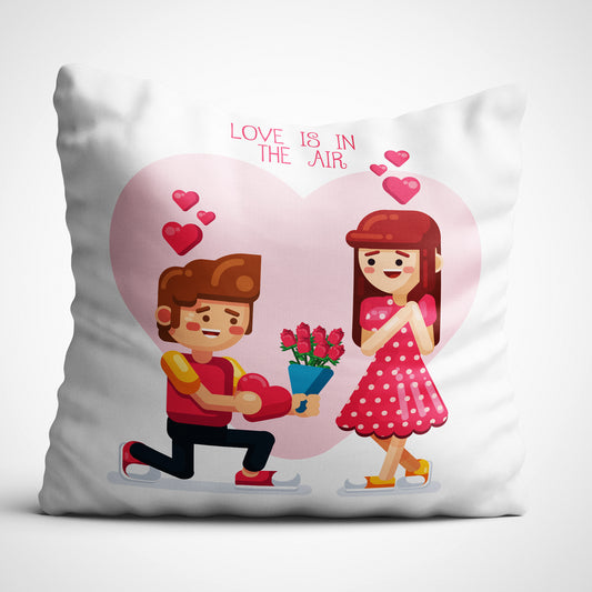 Indiyaza gift love is in the air Valentine's day cushion cover micro stain 12x12