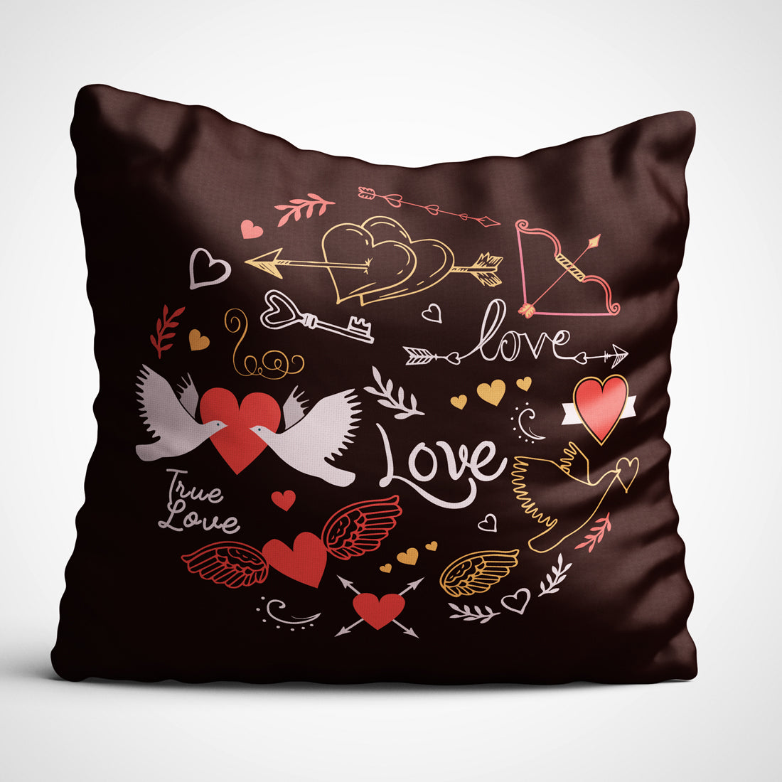 Indiyaza Gift True love for Husband wife girlfriend boyfried Sister & Brother father & mother cushions 12x12