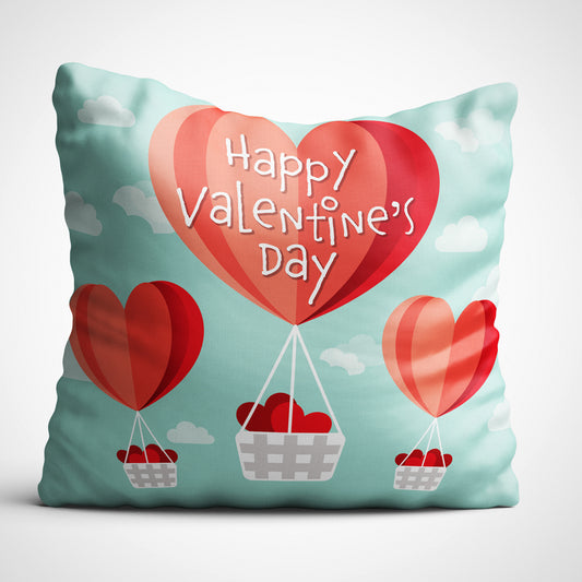 Indiyaza Gift Happy Valnentine's day Cushion covers micro stain boyfriend husband (cushion 12x12)