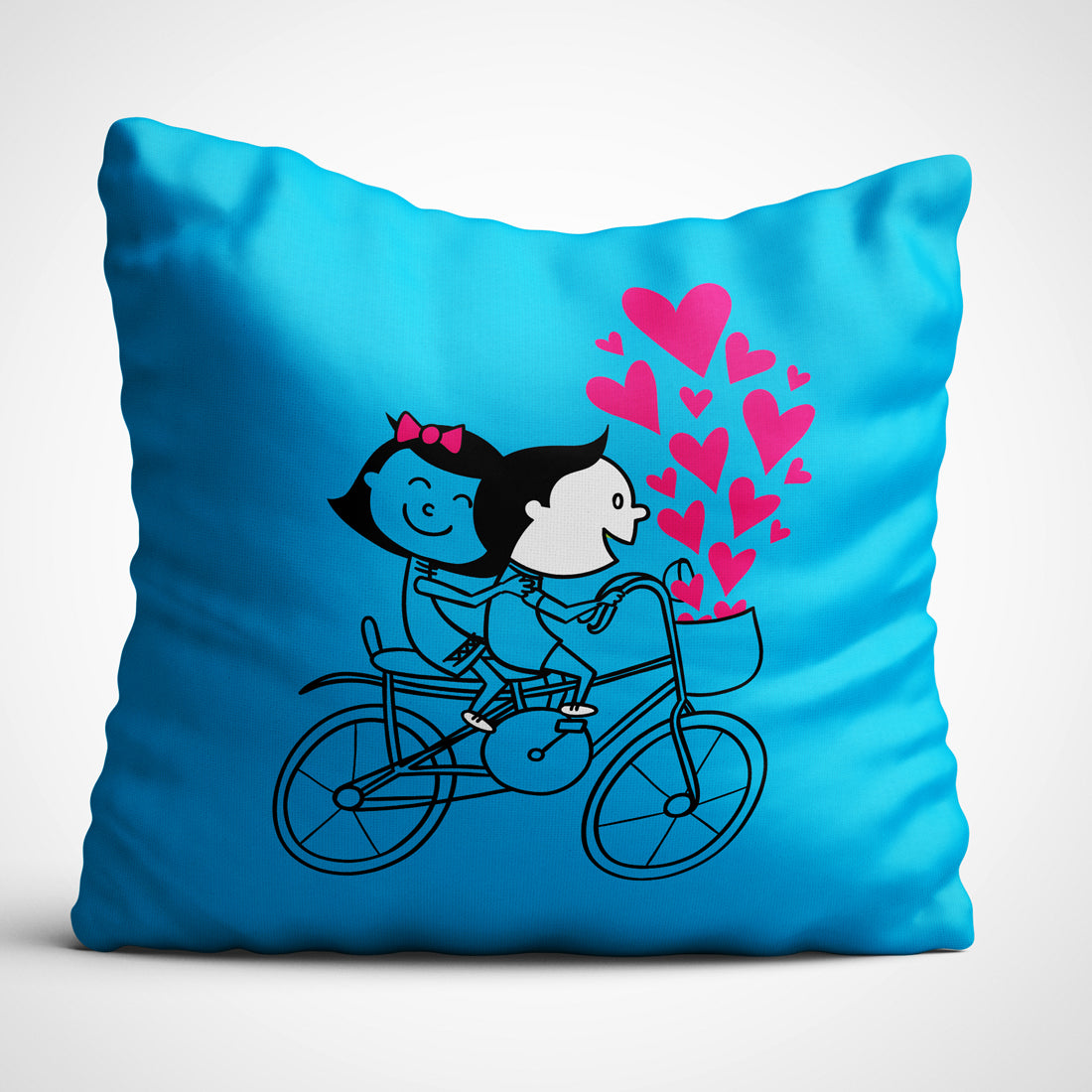 Indiyaza Gift Valentine's gift for cushion cover Girlfriend boyfrined micro stain 12x12 inches