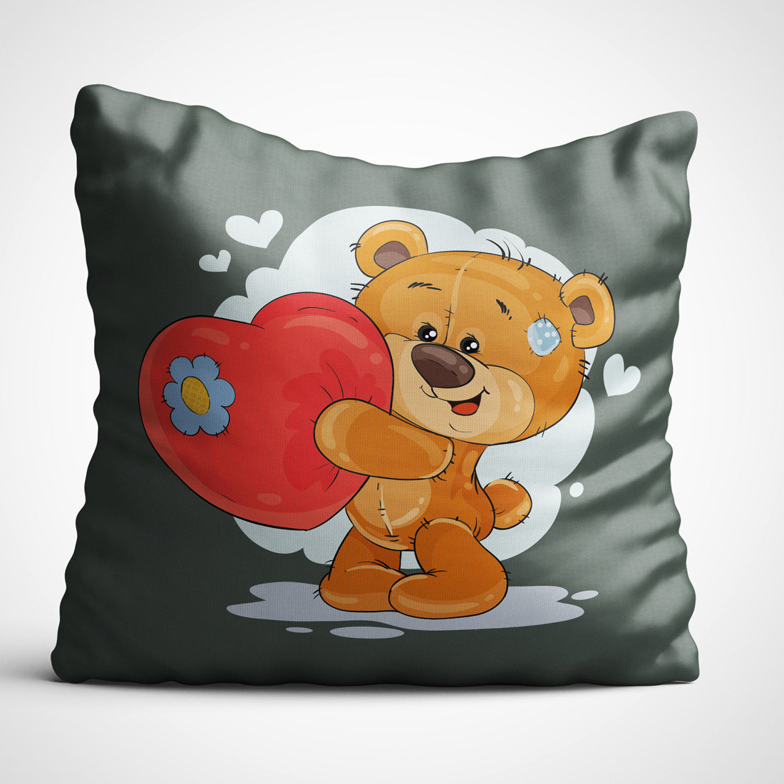 Indiyaza Gift Hug me gift for Valentine's day micro stain cushion cover with filler 12x12