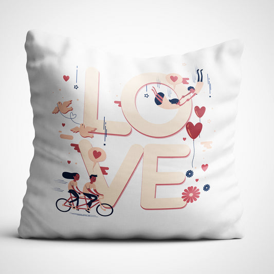 Indiyaza Gift love Valentine's gift for cushions cover 12x12 with fillers