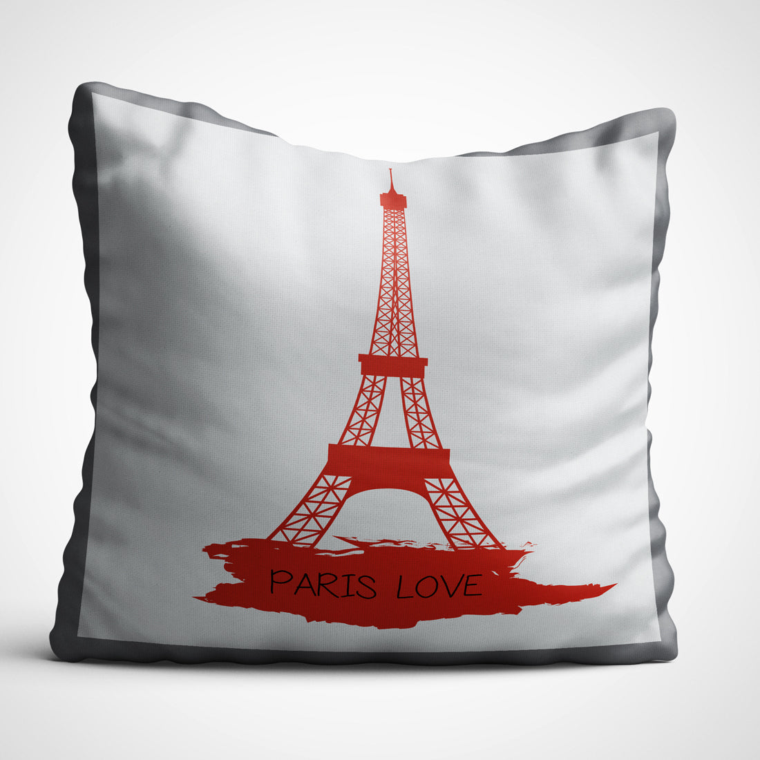 Indiyaza Gift Paris Love Girlfriend boyfriend Husband wife brother cushion Cover for Valentine's day 12x12