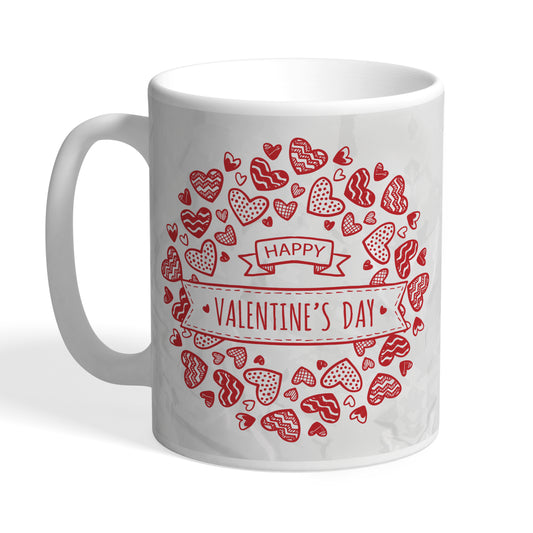 Indiyaza Gift Happy Valentine's Coffee mug 330ml White