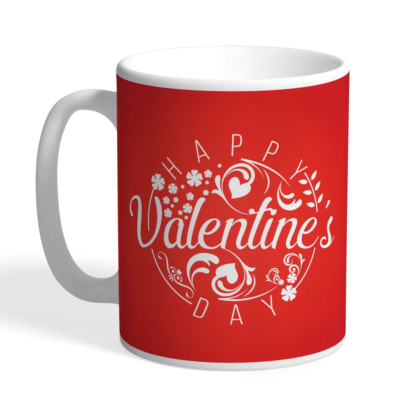 Indiyaza Gift Happy Valentine's Day Ceramic Coffee Mug Red