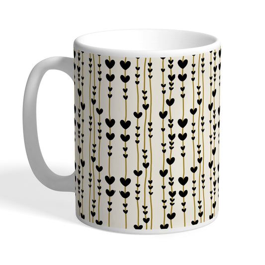 Indiyaza Gift Happy Valentine Day Cream Colour 330ml Ceramic Coffee Mug