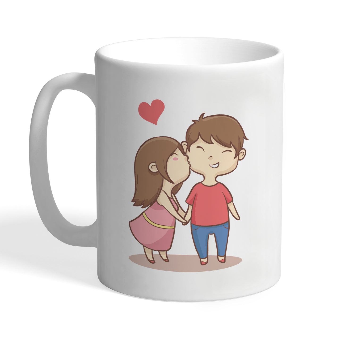 Indiyaza Gift Valentine Day Gifts For Him Her Couple Kiss Me Mug, 330 ml