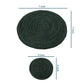 Jute Green Coaster Set, handmade coaster set , Green Round design coasters CS011