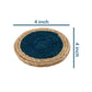 Jute Blue Brown Coaster Unique design coaster set, fancy coaster home décor coaster_C6_11