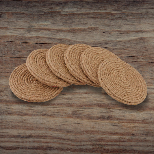 Jute Brown Coaster Unique design coaster set, fancy coaster home décor coaster_C6_09