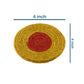 Jute Red Yellow Coaster Unique design coaster set, fancy coaster home décor coaster_C6_08
