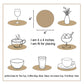 Jute Yellow Coaster Set, handmade coaster set , Round design Yellow coasters CS015,