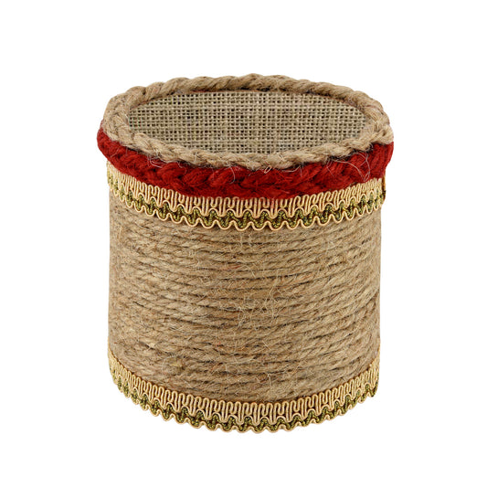 Jute Pen stand/desk Organizer/pen holder