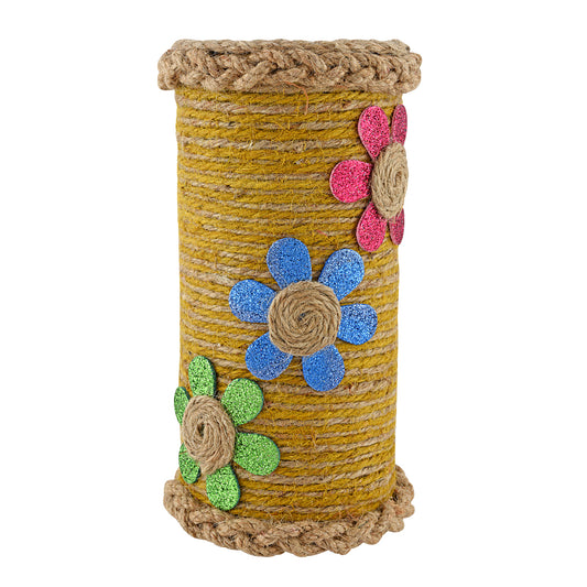 Vases for home décor, Jute Floral vase, unique design vase, Jute handcraft vase V01