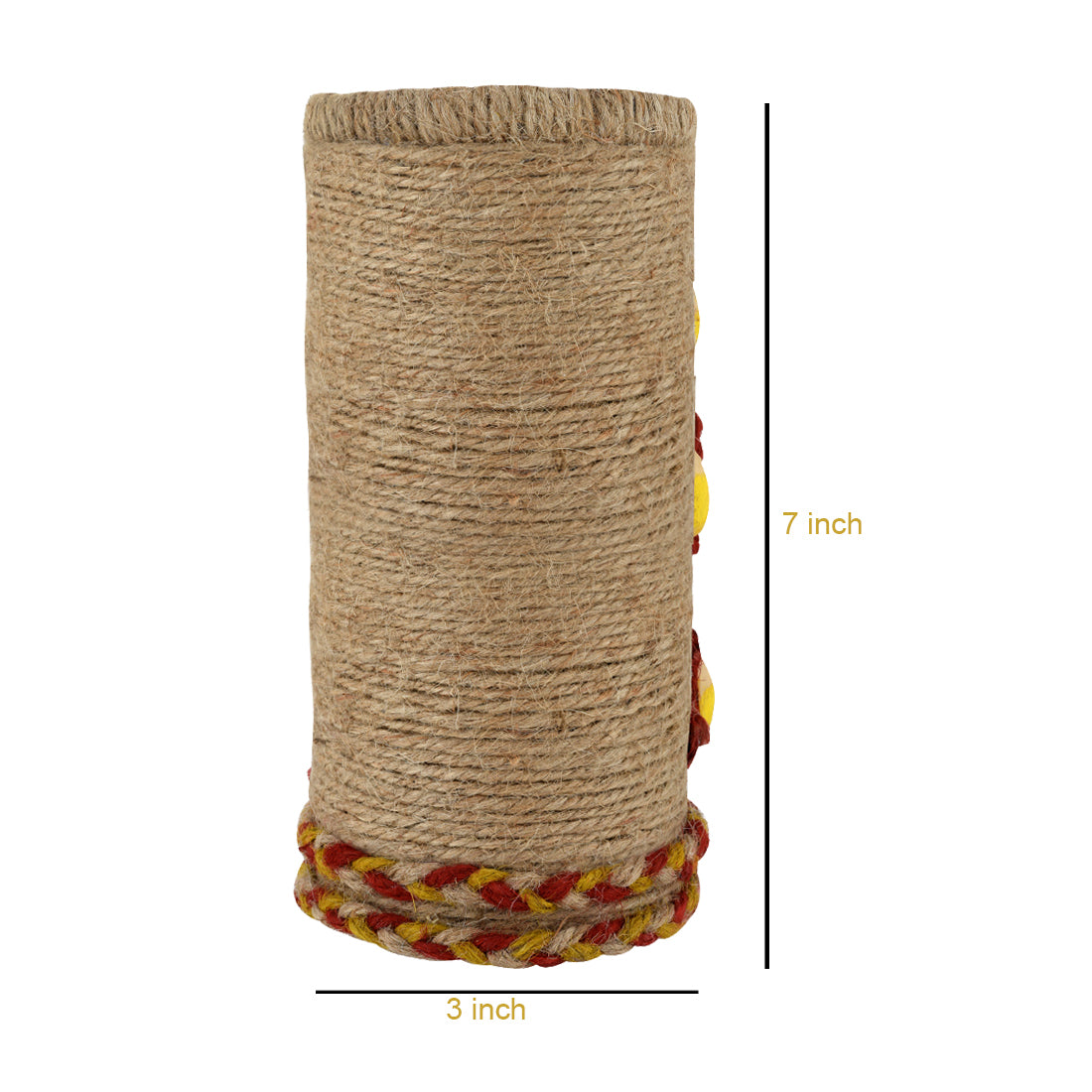 Vases for home décor, Jute Floral vase, unique design vase, Jute handcraft vase V03