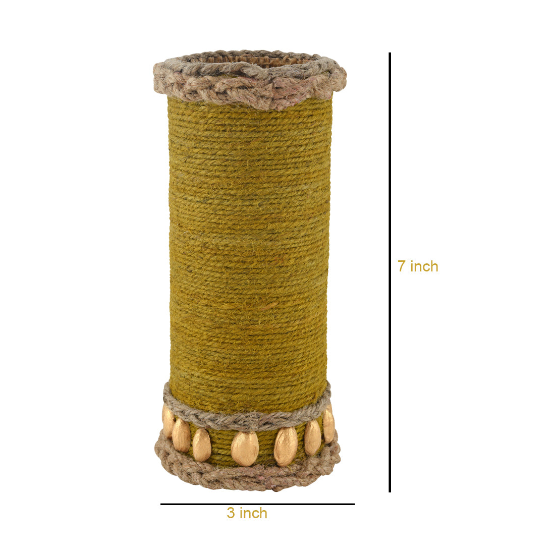 Vases for home décor, Jute Floral vase, unique design vase, Jute handcraft vase V0